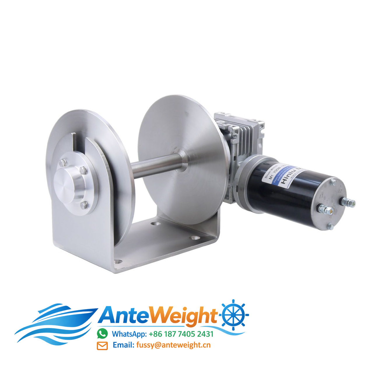 Fishing Boat Anchor Winch - วินช์สมอเรือไฟฟ้า 12V สแตนเลส 316 พร้อมระบบป้องกันการรับน้ำหนักเกิน ควบคุมด้วยรีโมท