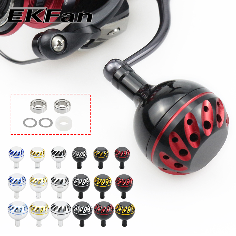 Fishing Boat Steering Wheel - EKfan 30/35/38 มม.โลหะตกปลาจับลูกบิดสําหรับ SPINNING Baitcast Reel